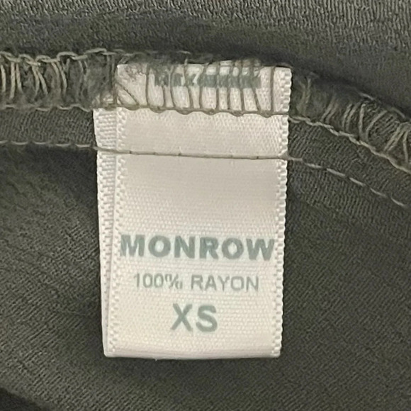 Monrow × Revolve Crepe Zip Jumpsuit Camo Green Lightweight Pockets Jumper - Picture 11 of 12